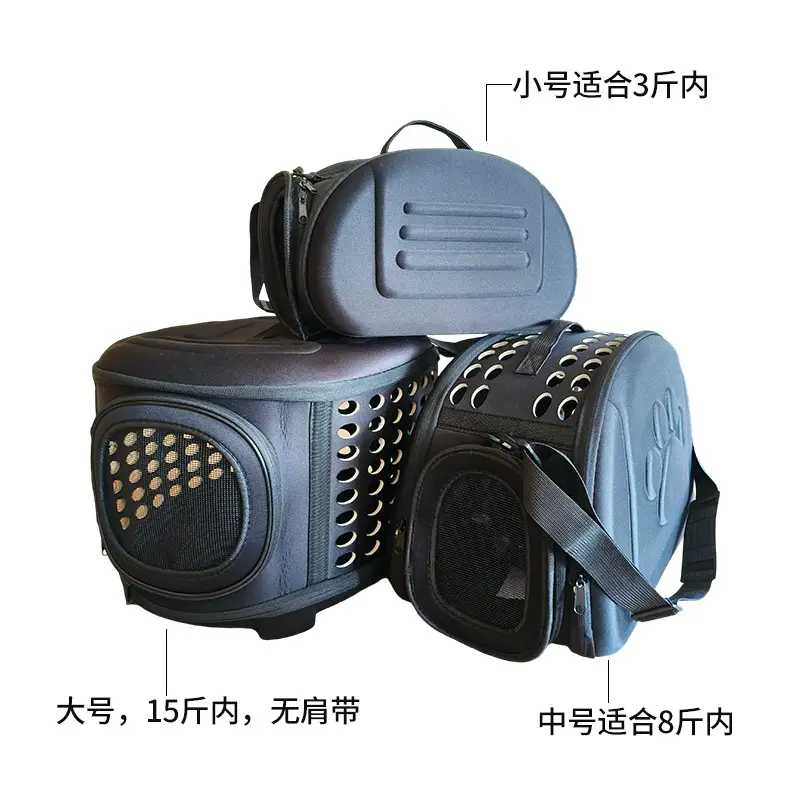 EVA Pet Backpack Portable Dog Cat Bag Breathable Mesh - Image 3