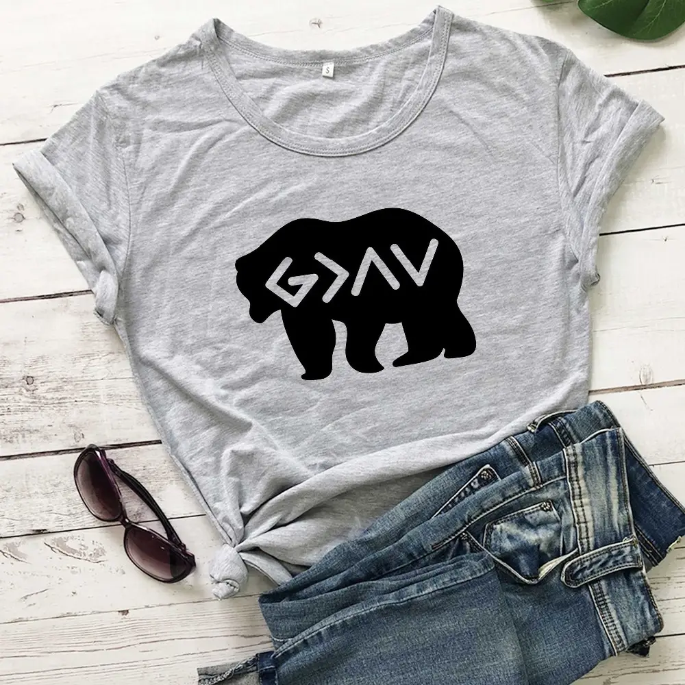 GAAV Elephant Print Women Grey T-Shirt