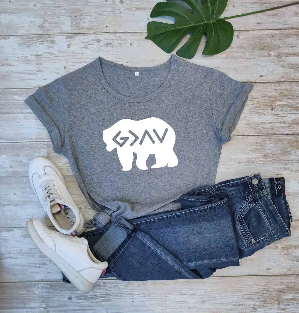 GAAV Elephant Print Women Grey T-Shirt