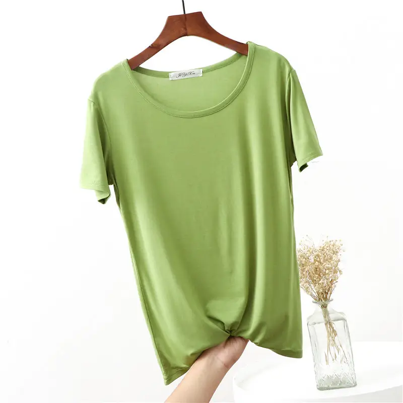 Women's Korean Style Loose T-Shirt Modal Short Sleeve