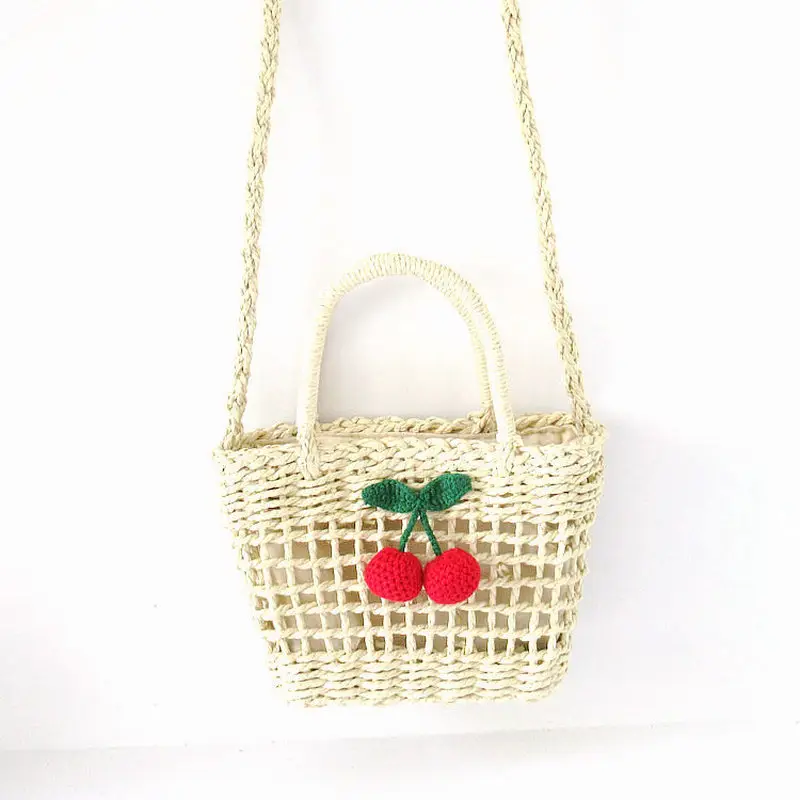 Woven Cherry Bag for Girls Handbag Messenger - Image 10
