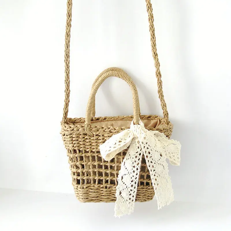 Woven Cherry Bag for Girls Handbag Messenger - Image 4