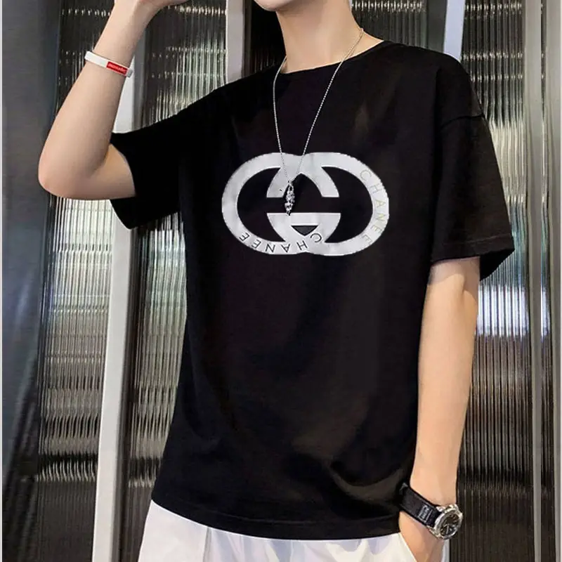 Men Korean Style Black T-Shirt Super Hot Print Loose Fit — feature 16
