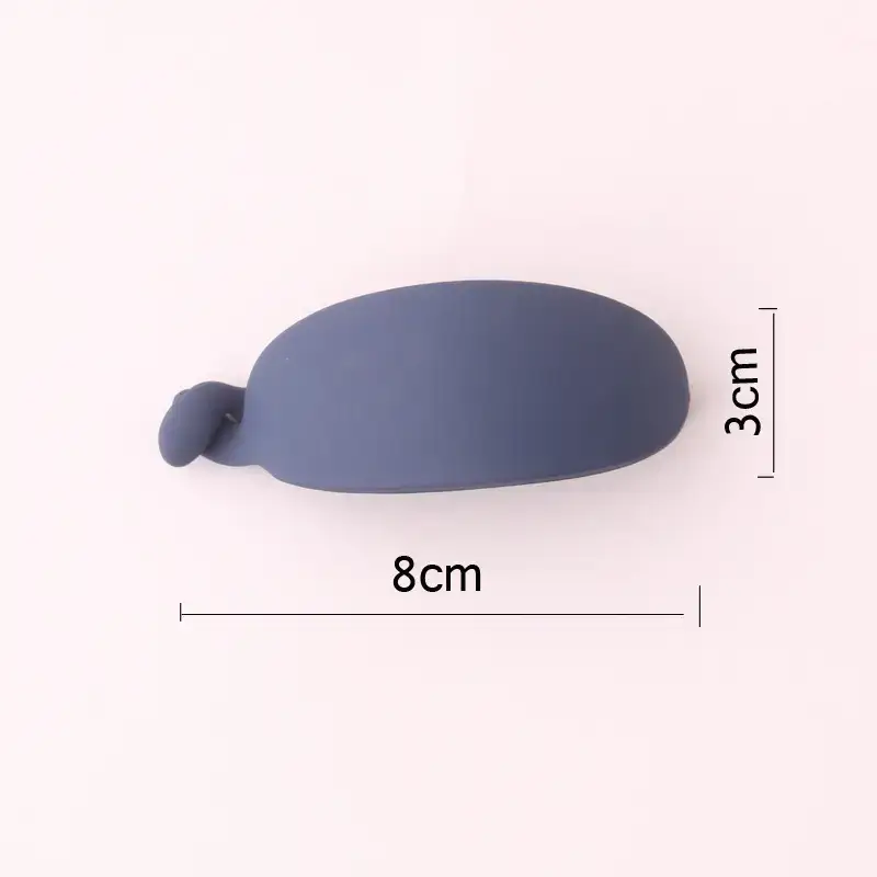 Black Matte Rubber Hair Clip for Ponytail Hold - Image 7