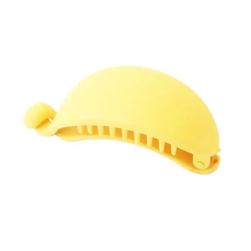 Black Matte Rubber Hair Clip for Ponytail Hold - Image 8