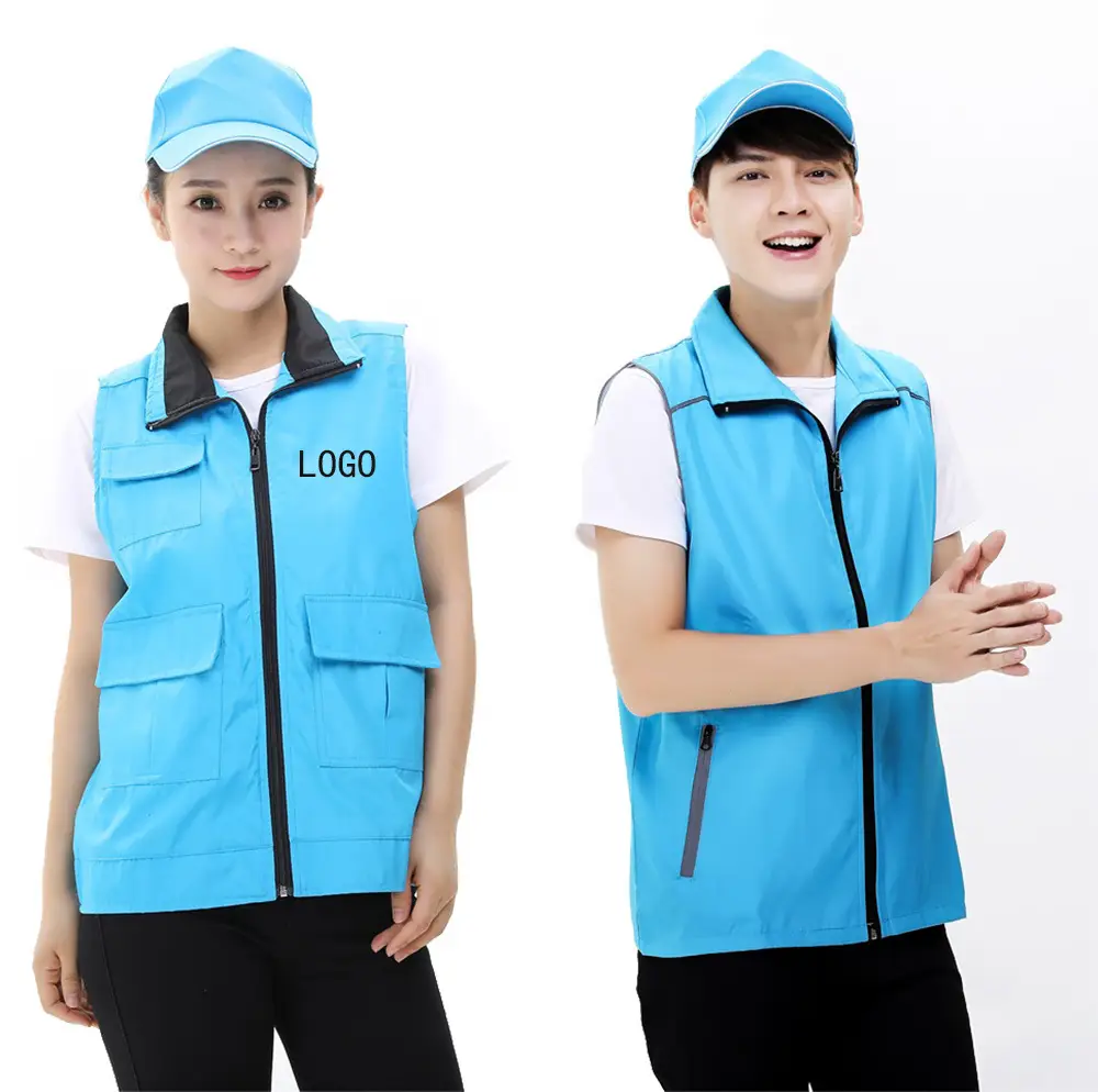Blue Reflective Vest for Volunteers Large Scale Welfare - Image 17