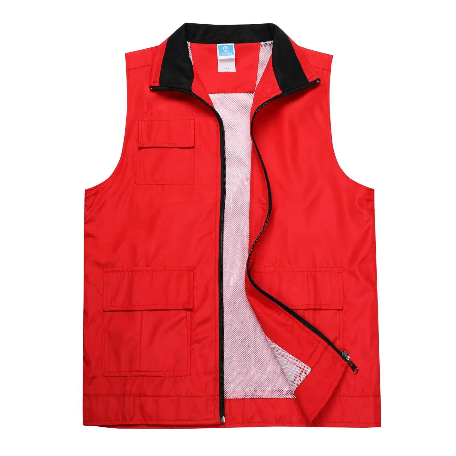 Blue Reflective Vest for Volunteers Large Scale Welfare - Image 3