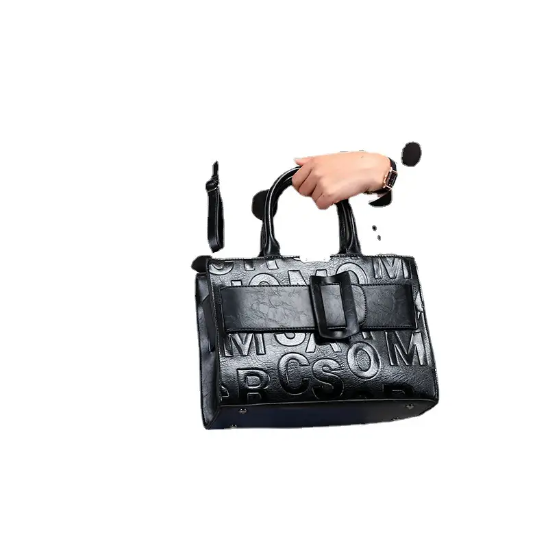 Women's Letter Pattern Shoulder Bag Red 2021 - Image 9