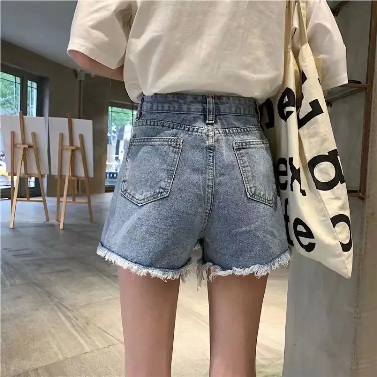 Women High Waist Denim A-Line Skirt Set — feature 19