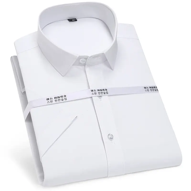 Men's Black Slim Fit Shirt with Elastic Waistband - Image 6
