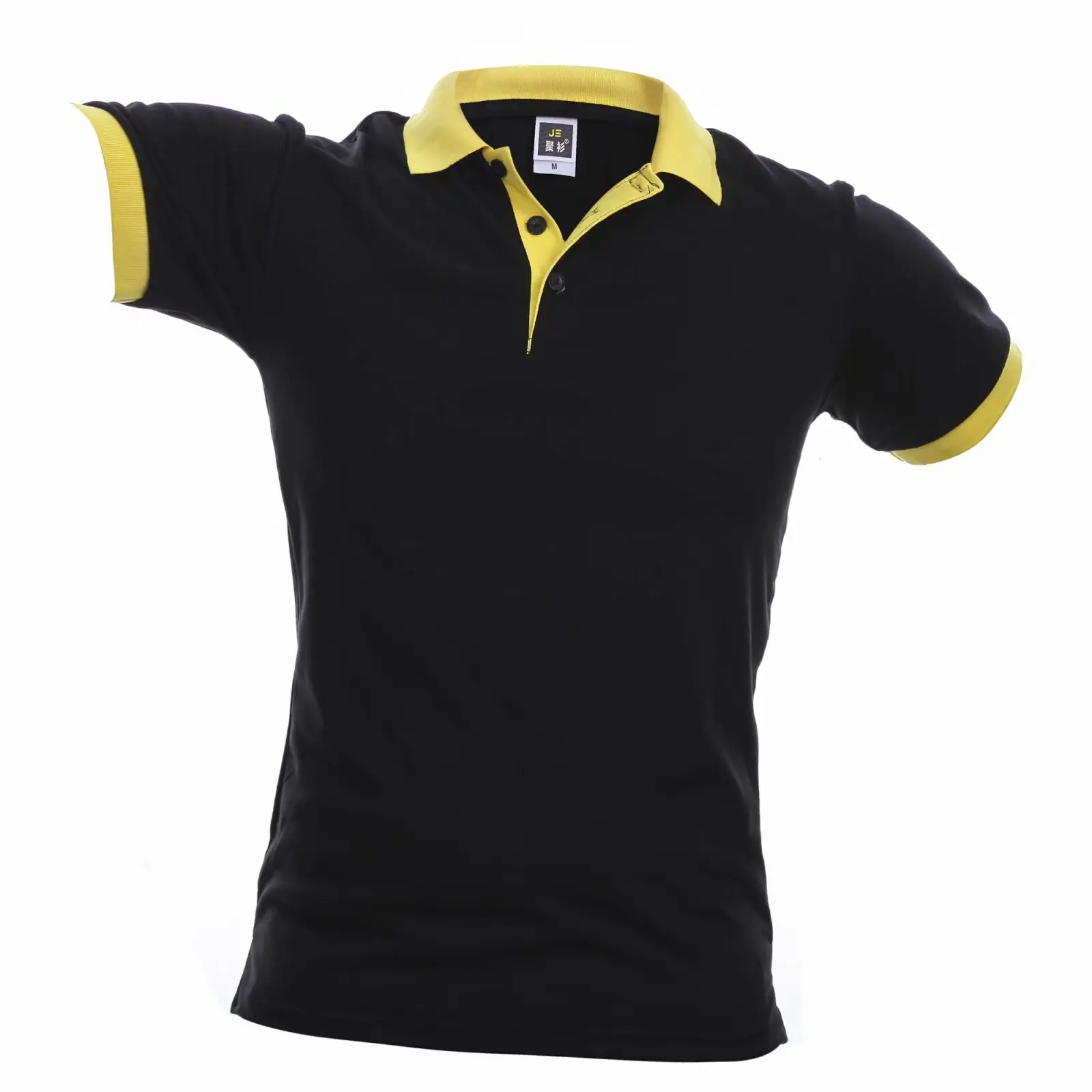 Men Red Polo T-Shirt Short Sleeve Casual Wear