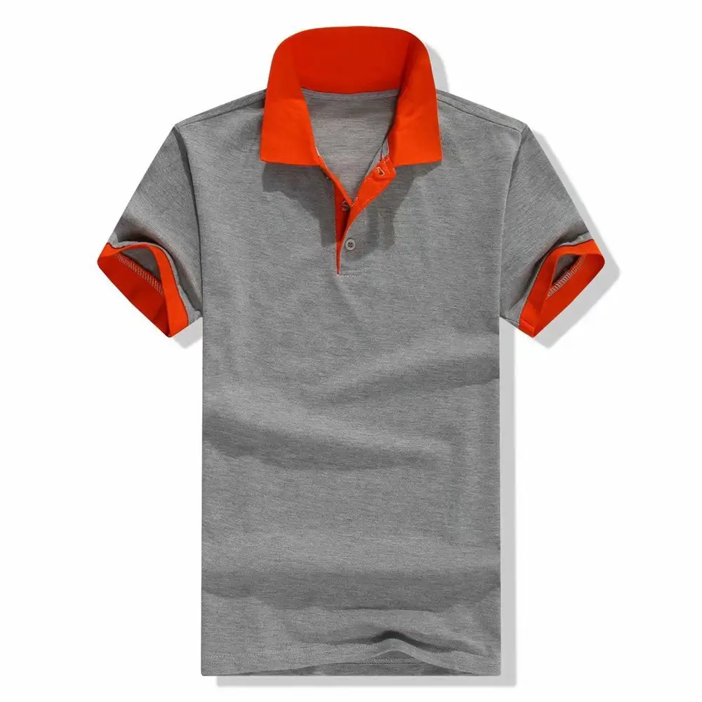Men Red Polo T-Shirt Short Sleeve Casual Wear