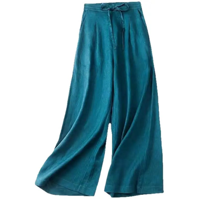 2025 Loose Wide Leg Chiffon Trousers Ice Silk Women - Image 10