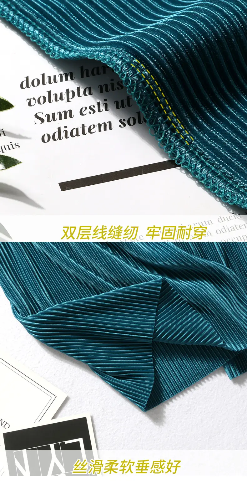 2025 Loose Wide Leg Chiffon Trousers Ice Silk Women — feature 11