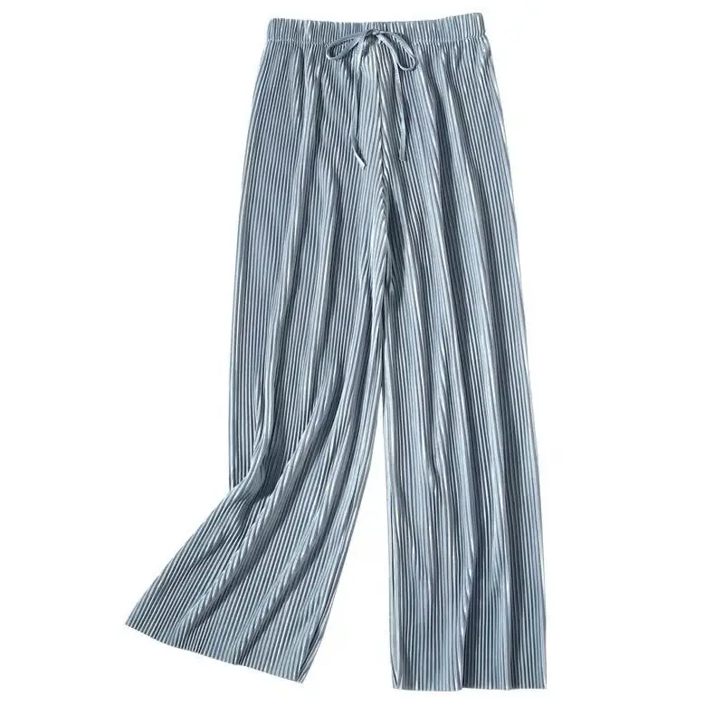 2025 Loose Wide Leg Chiffon Trousers Ice Silk Women - Image 2
