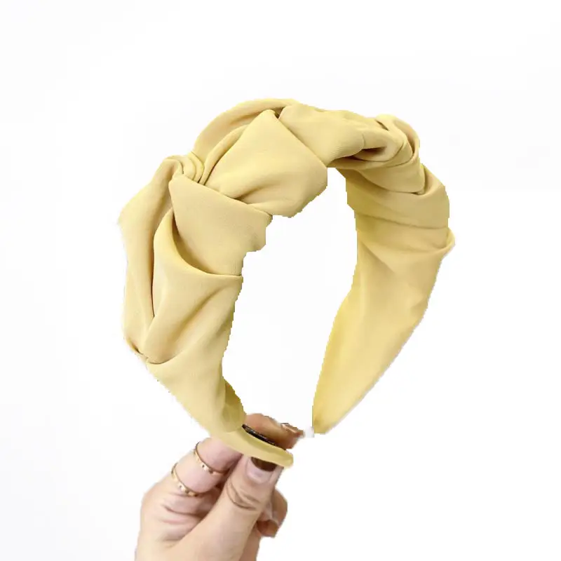 Korean Pleated Headband for Women Wide Bristle Knotted Face Wash - Image 7