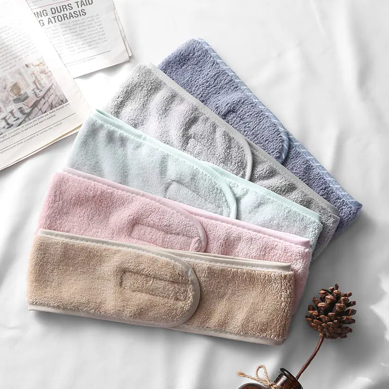 Women's Solid Color Fleece Headscarf with Velcro - Image 18