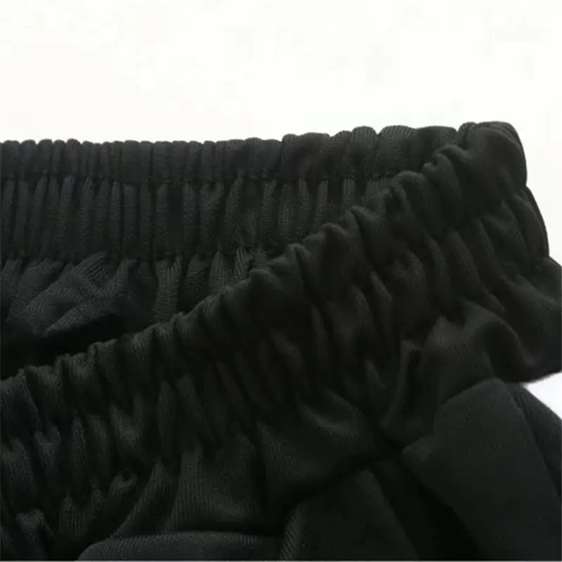 2020 Men's Black Striped Shorts Korean Style Loose Thin Pants - Image 5