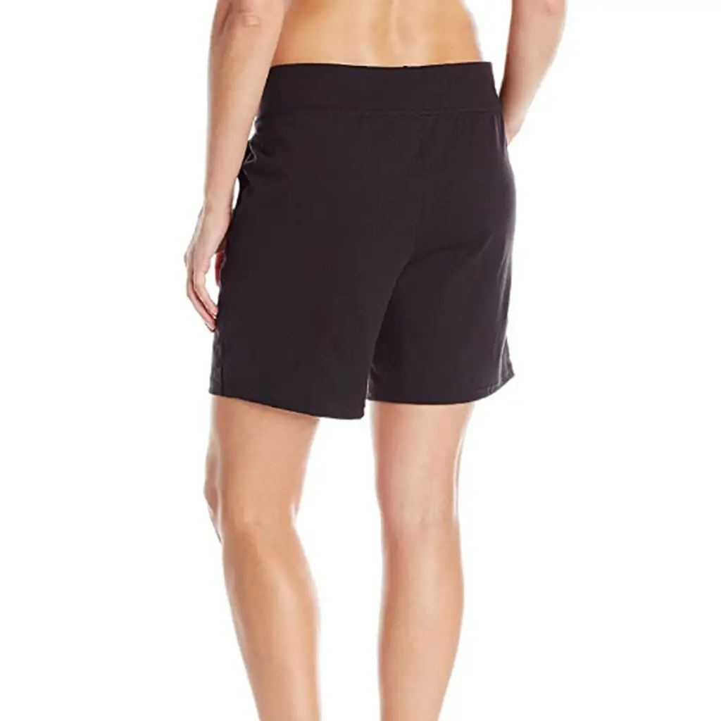 Women Grey Knit Mid Waist Shorts Casual