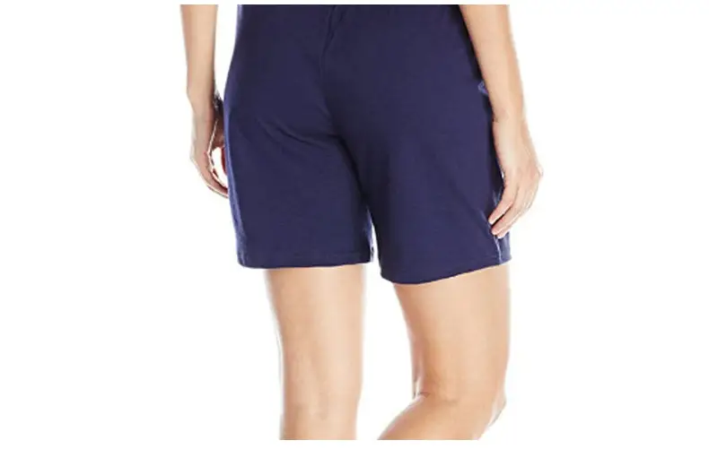 Women Grey Knit Mid Waist Shorts Casual — feature 18