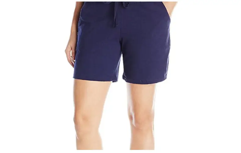 Women Grey Knit Mid Waist Shorts Casual — feature 23