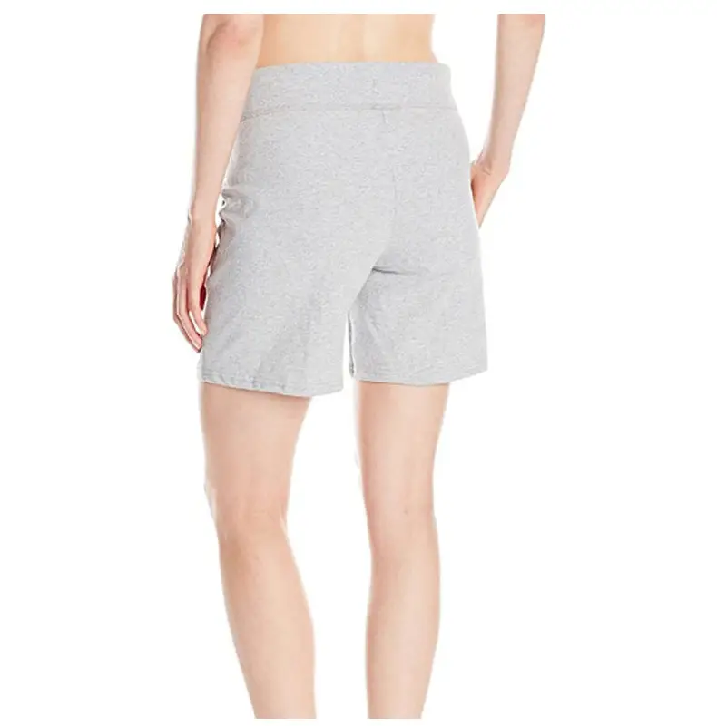 Women Grey Knit Mid Waist Shorts Casual — feature 33