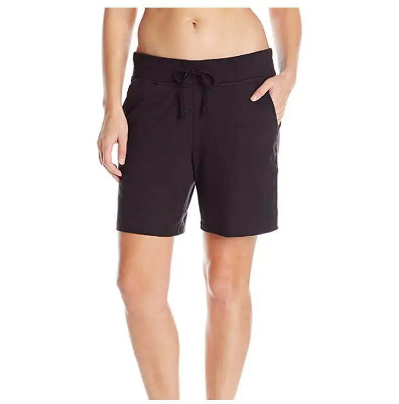 Women Grey Knit Mid Waist Shorts Casual — feature 34