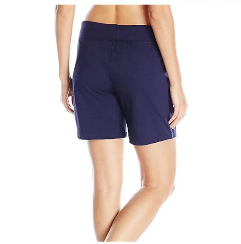 Women Grey Knit Mid Waist Shorts Casual — feature 37