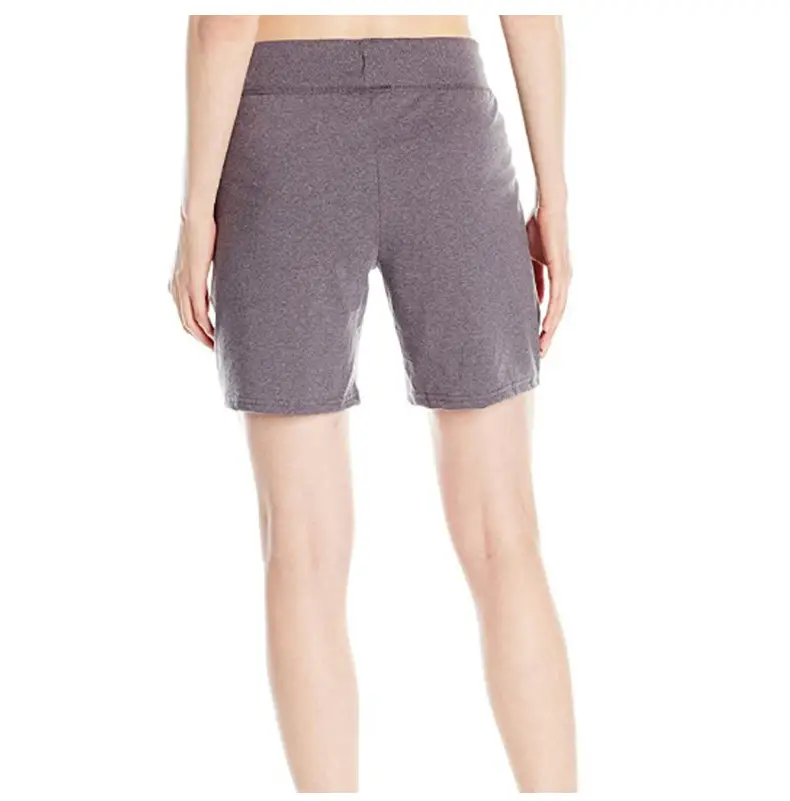 Women Grey Knit Mid Waist Shorts Casual — feature 39