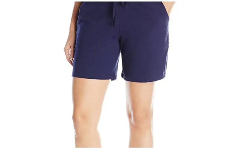 Women Grey Knit Mid Waist Shorts Casual — feature 50