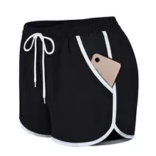 Women Grey Knit Mid Waist Shorts Casual — feature 7