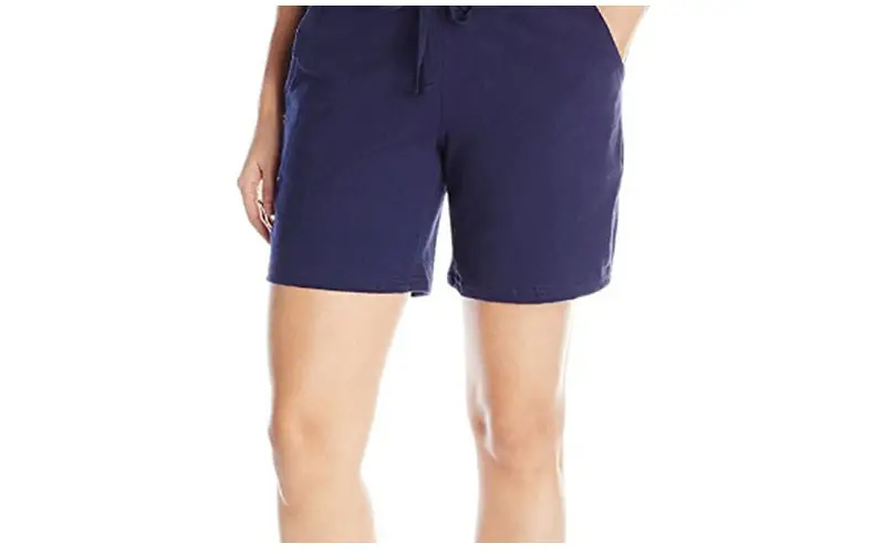 Women Grey Knit Mid Waist Shorts Casual