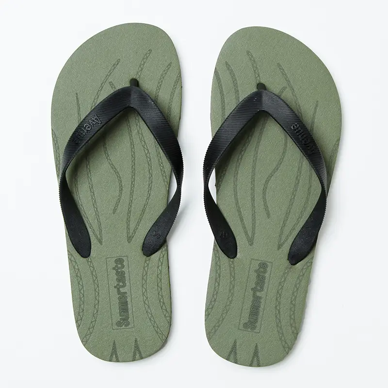 Men's Red Graphic Flip-Flops Summer Non-Slip