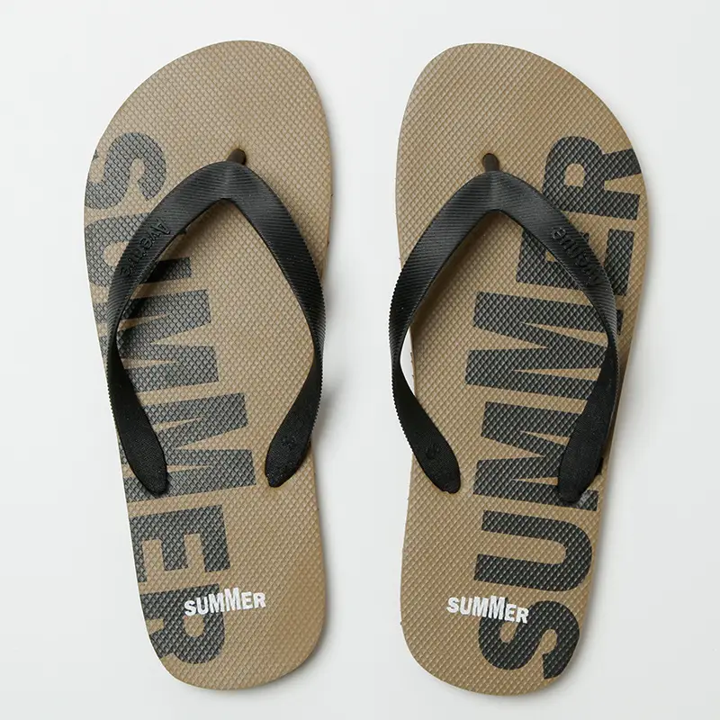 Men's Red Graphic Flip-Flops Summer Non-Slip
