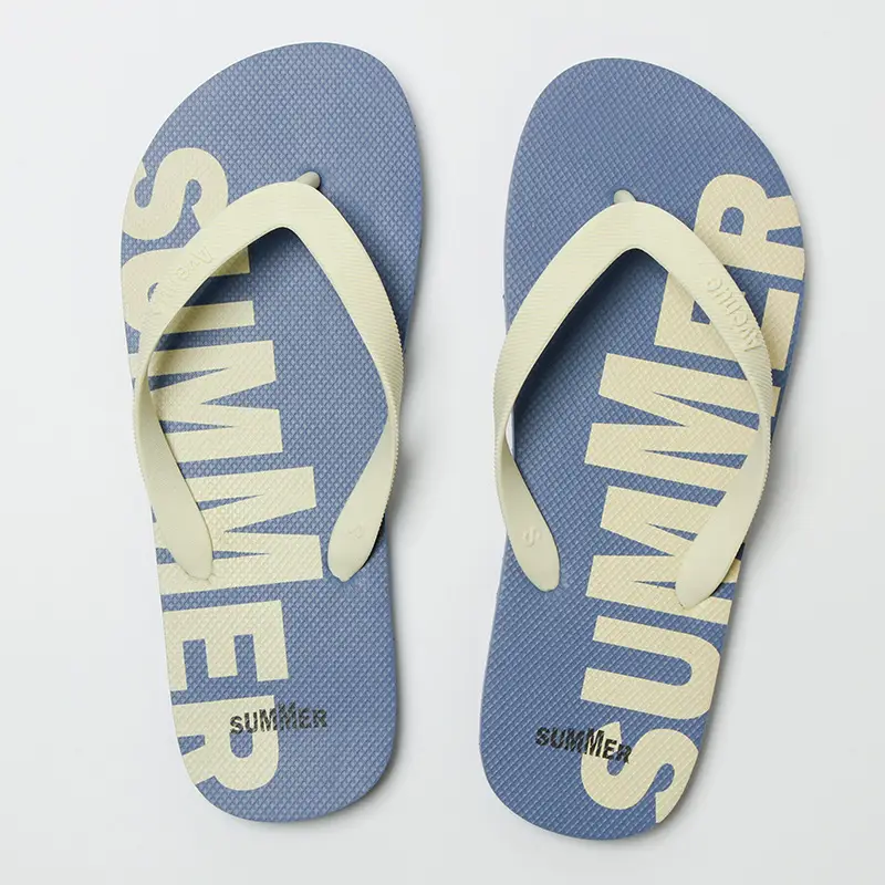 Men's Red Graphic Flip-Flops Summer Non-Slip