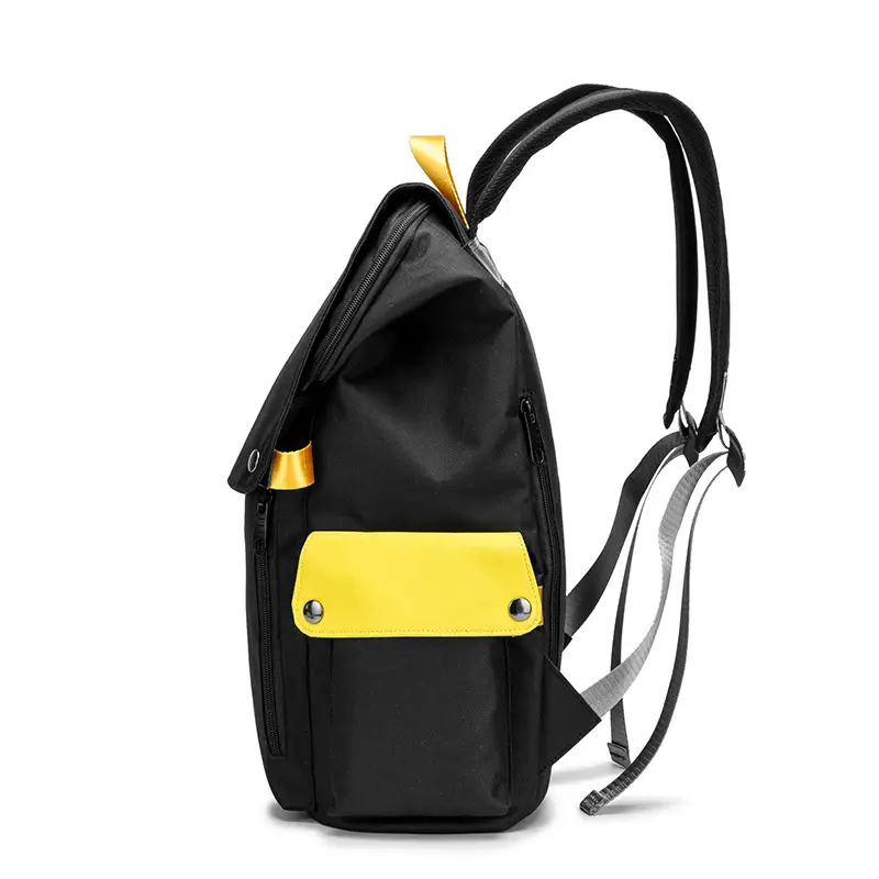 Men's Black Anti-Theft Campus Backpack 15.6" Computer Bag - Image 10