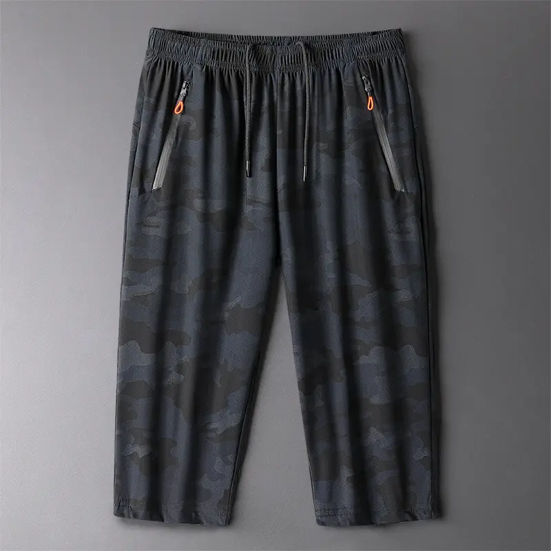 Men's Camouflage Ice Silk Capri Pants Large - Image 3