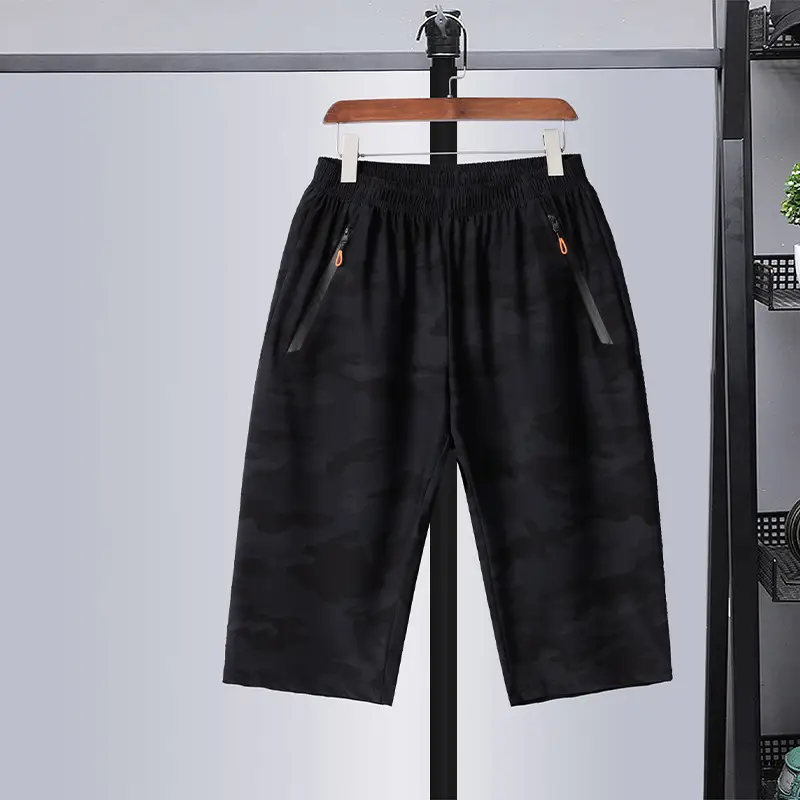 Men's Camouflage Ice Silk Capri Pants Large - Image 2
