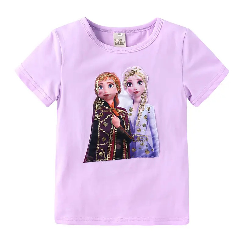 Kids Light Green T-Shirt with Princess Design