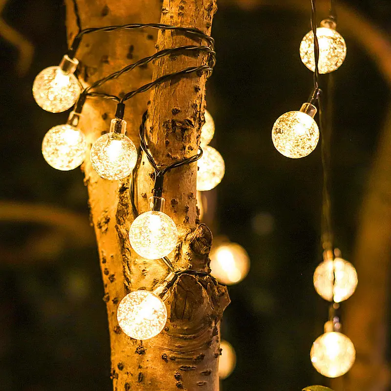 30LED Solar Bubble Light String Outdoor Decor