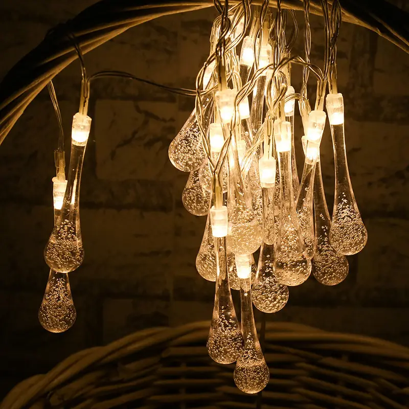 30LED Solar Bubble Light String Outdoor Decor