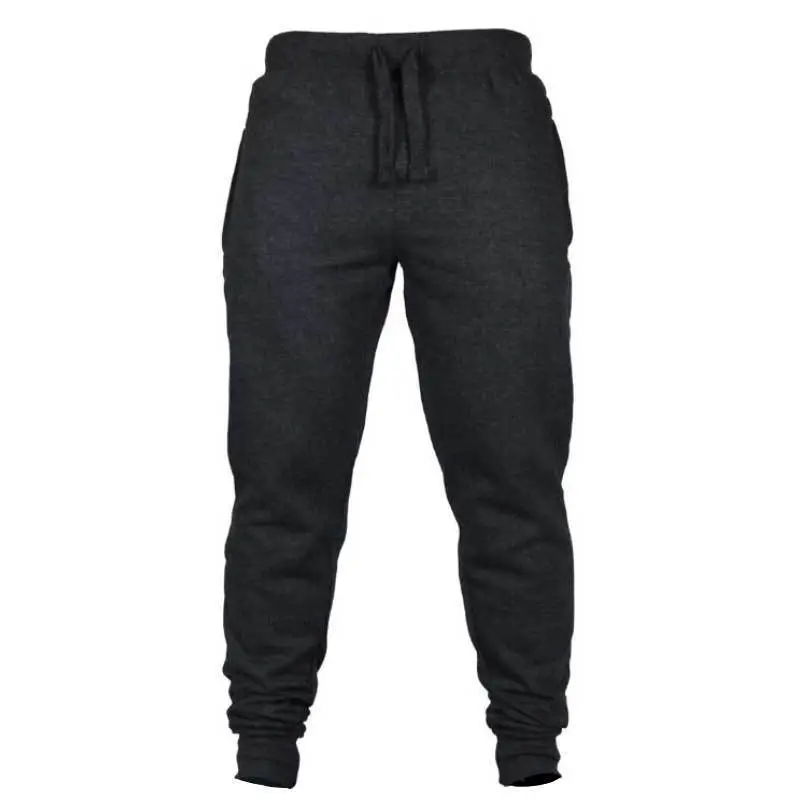 Black Elastic Waist Jogger Pants for Men - Image 4