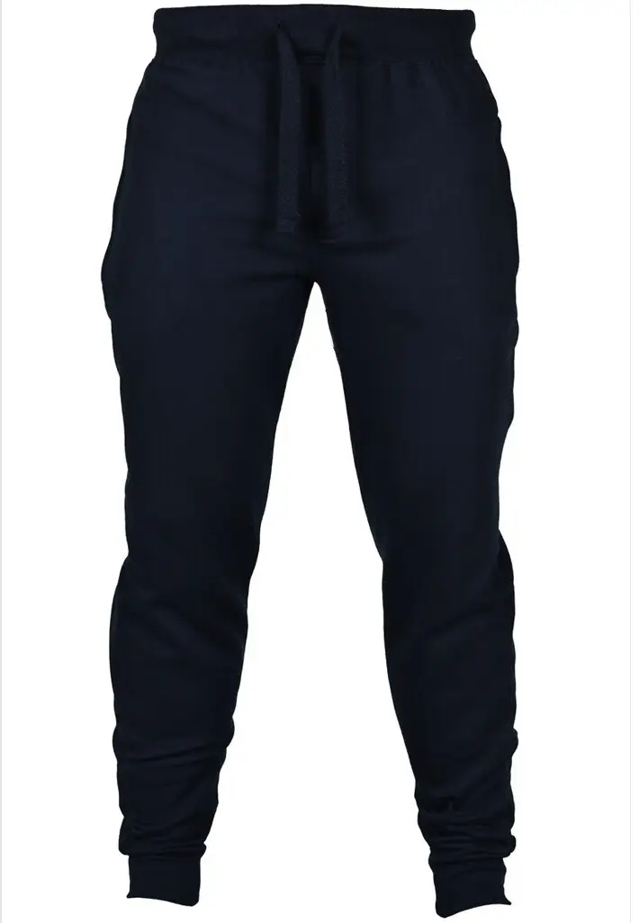 Black Elastic Waist Jogger Pants for Men - Image 5