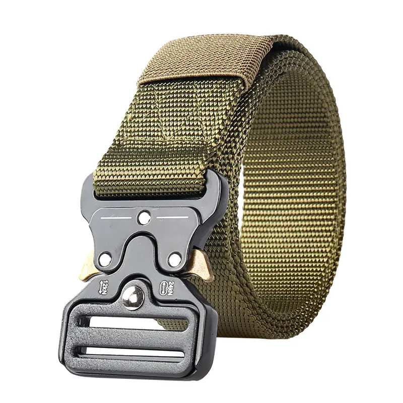 Men's Cobra Tactical Belt Black Nylon Multifunctional - Image 14