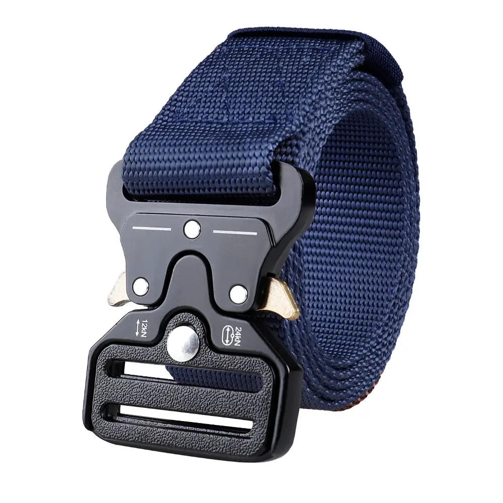 Men's Cobra Tactical Belt Black Nylon Multifunctional - Image 2
