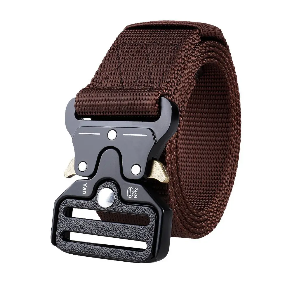 Men's Cobra Tactical Belt Black Nylon Multifunctional - Image 6