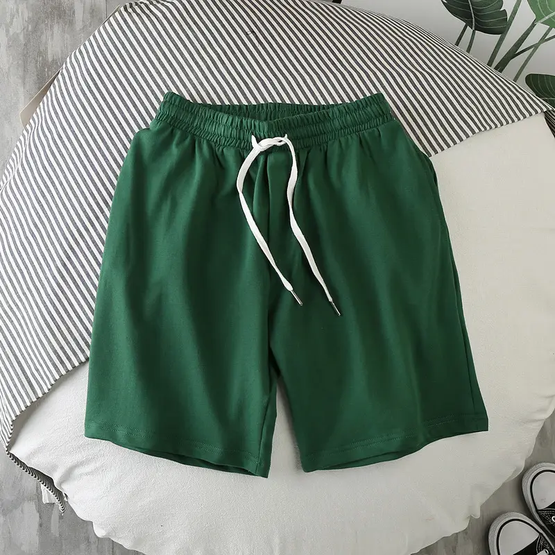 Men's Beige Loose Drawstring Shorts Summer Casual - Image 3