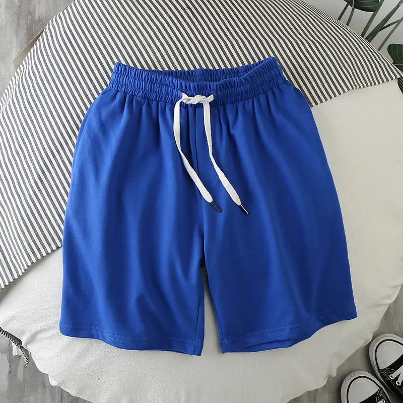 Men's Beige Loose Drawstring Shorts Summer Casual - Image 5