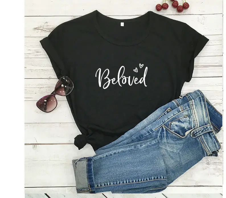 Beloved Graphic T-Shirt Grey Short Sleeve - Image 2