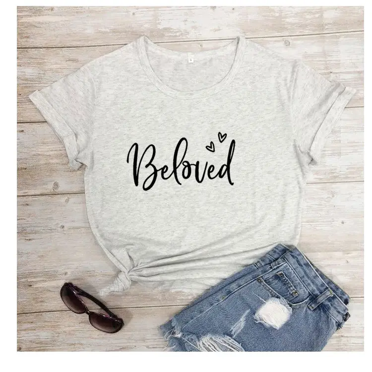 Beloved Graphic T-Shirt Grey Short Sleeve - Image 9